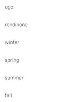Galerie Krobath / Kamel Mennour / Sadie Coles HQ |  Ugo Rondinone – winter, spring, summer, fall | Buch |  Sack Fachmedien