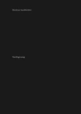 Sandbichler / Buhrs / Pereña |  Nachtgesang | Buch |  Sack Fachmedien