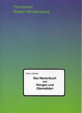 Löffelad |  Das Namenbuch von Wangen und Oberwälden | Buch |  Sack Fachmedien