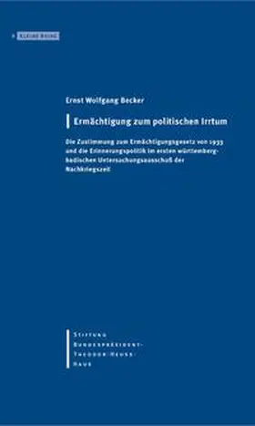Becker |  Ermächtigung zum politischen Irrtum | Buch |  Sack Fachmedien