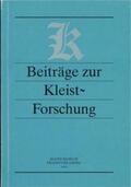 Barthel / Görner / Weigel |  Beiträge zur Kleist-Forschung 2001 | Buch |  Sack Fachmedien