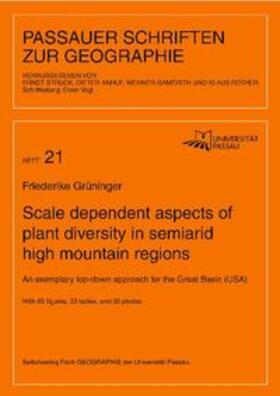 Grüninger |  Scale dependent aspects of plant diversity in semiarid high mountain regions | Buch |  Sack Fachmedien