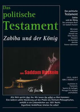 Hussein |  Saddam Hussein: Das politische Testament | Buch |  Sack Fachmedien