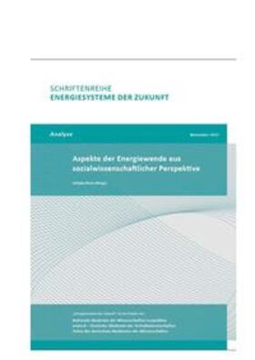 Renn | Aspekte der Energiewende aus sozialwissenschaftlicher Perspektive | Buch | 978-3-9817048-4-6 | sack.de