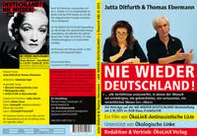 Ditfurth / Ebermann |  NIE WIEDER DEUTSCHLAND! | Sonstiges |  Sack Fachmedien