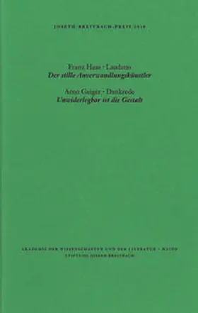 Akademie der Wissenschaften und der Literatur Mainz / Haas / Geiger |  Joseph-Breitbach-Preis 2018 | Buch |  Sack Fachmedien
