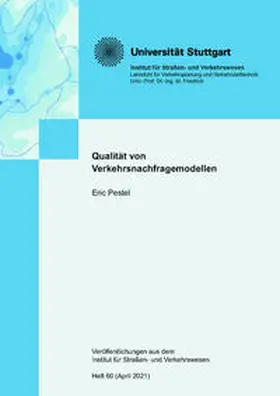 Pestel |  Qualität von Verkehrsnachfragemodellen | Buch |  Sack Fachmedien