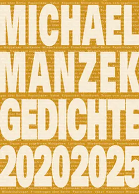Manzek |  Michael Manzek Gedichte 2020-2025 | Buch |  Sack Fachmedien