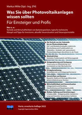 Witte |  Was Sie über Photovoltaikanlagen wissen sollten | Buch |  Sack Fachmedien