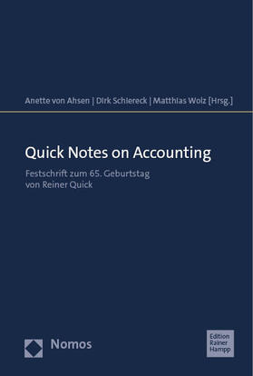 von Ahsen / Schiereck / Wolz | Quick Notes on Accounting | Buch | 978-3-9854203-3-9 | sack.de