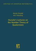 Oswald / Steuding / Hurwitz |  Hurwitz’s Lectures on the Number Theory of Quaternions | Buch |  Sack Fachmedien