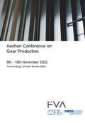 Bergs / Brecher |  Aachen Conference on Gear Production. 9th ¿ 10th November 2022, Aachen | Buch |  Sack Fachmedien