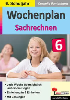 Pantenburg |  Wochenplan Sachrechnen / Klasse 6 | Buch |  Sack Fachmedien