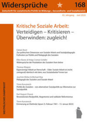 Widersprüche | Kritische Soziale Arbeit | Buch | 978-3-9863400-8-7 | sack.de