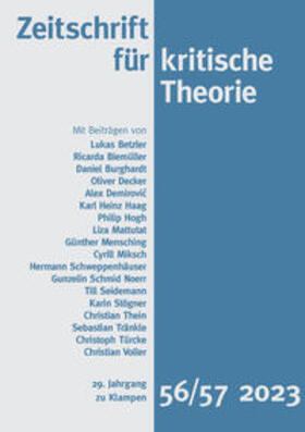 Kramer / Burghardt / Decker | Burghardt, D: Zeitschrift für kritische Theorie | Buch | 978-3-9873700-8-3 | sack.de