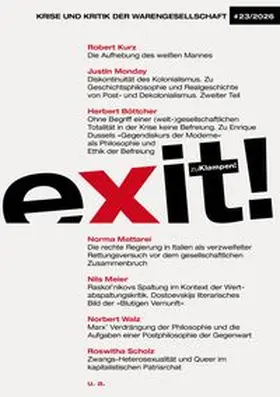 Verein für kritische Gesellschaftswissenschaften e. V., Koblenz / Kurz / Monday |  exit! Krise und Kritik der Warengesellschaft 23/2026 | eBook | Sack Fachmedien