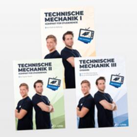 Wittke / Oberkönig / Weiner | Technische Mechanik 1, 2 & 3 Lernhefte Set - Statik, Festigkeitslehre & Dynamik | Buch | 978-3-9875505-0-8 | sack.de