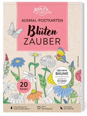 pen2nature |  Ausmal-Postkarten Blütenzauber | 20 Karten | Buch |  Sack Fachmedien