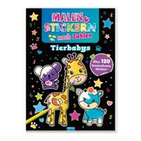 Co.KG |  Trötsch Beschäftigungsbuch Malbuch Malen und Stickern nach Zahlen Tierbabys | Buch |  Sack Fachmedien