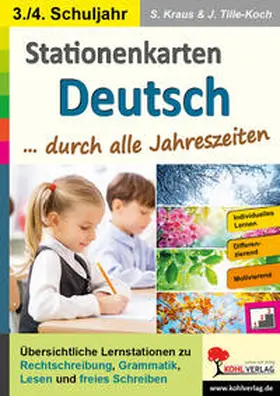 Weimann / Kraus / Brandenburg |  Stationenkarten Deutsch durch alle Jahreszeiten / Klasse 3-4 | Buch |  Sack Fachmedien