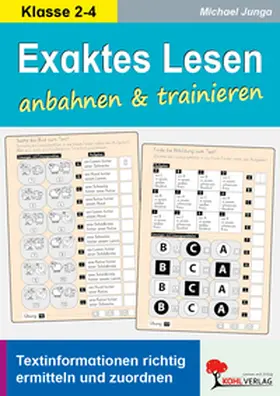 Junga | Exaktes Lesen anbahnen & trainieren | Buch | 978-3-98841-179-2 | www.sack.de