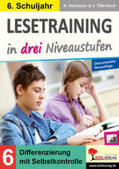 Hartmann / Tille-Koch |  Lesetraining in drei Niveaustufen / Klasse 6 | eBook | Sack Fachmedien