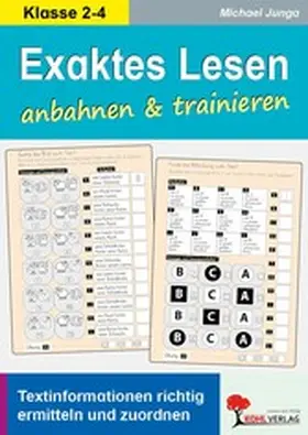 Junga |  Exaktes Lesen anbahnen und trainieren | eBook | Sack Fachmedien