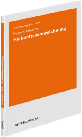 Schneehagen / Kiefer |  Herkunftskennzeichnung | Buch |  Sack Fachmedien