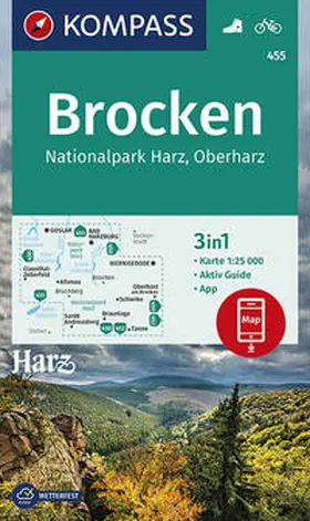  KOMPASS Wanderkarte Brocken, Nationalpark Harz, Oberharz 1:25000 | Sonstiges |  Sack Fachmedien