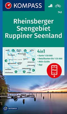  Rheinsberger Seengebiet, Ruppiner Seenland 1:50 000 | Sonstiges |  Sack Fachmedien
