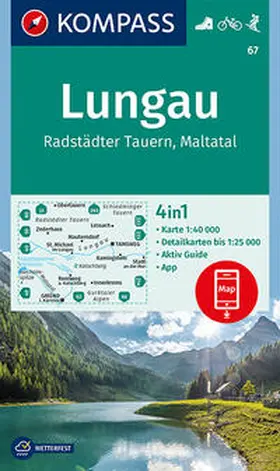  KOMPASS Wanderkarte Lungau, Radstädter Tauern, Maltatal | Sonstiges |  Sack Fachmedien
