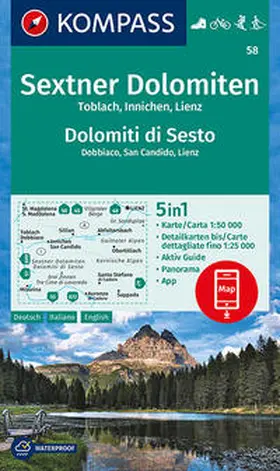  Sextner Dolomiten, Dolomit di Sesto, Toblach, Dobbiaco, Innichen, San Candido, Lienz 1:50 000 | Sonstiges |  Sack Fachmedien