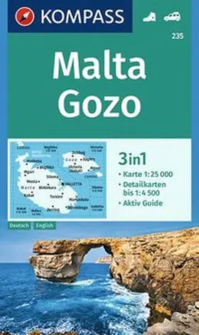  KOMPASS Wanderkarte 235 Malta, Gozo 1:25.000 | Sonstiges |  Sack Fachmedien