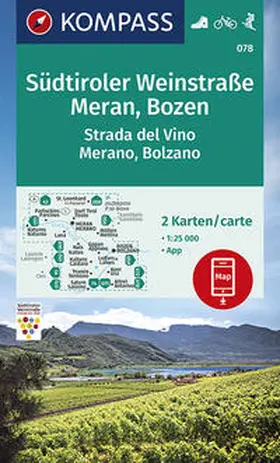  Südtiroler Weinstraße, Meran, Bozen 1:25 000 | Sonstiges |  Sack Fachmedien