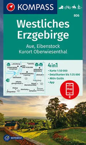  KV WK 806 Westliches Erzgebirge/Aue/Eibenstock/Kurort Oberwiesenthal 1:50 000 | Sonstiges |  Sack Fachmedien