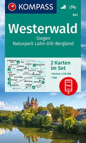  KOMPASS Wanderkarte Westerwald, Siegen, Naturpark Lahn-Dill-Bergland 1:50 000 | Sonstiges |  Sack Fachmedien