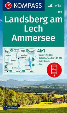 KOMPASS-Karten GmbH |  KOMPASS Wanderkarte Landsberg am Lech, Ammersee | Sonstiges |  Sack Fachmedien