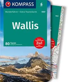 Heitzmann |  KOMPASS Wanderführer Wallis, Oberwallis | Buch |  Sack Fachmedien