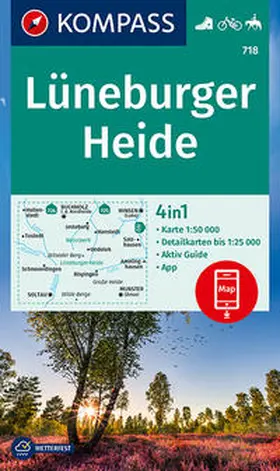 KOMPASS-Karten GmbH |  KOMPASS Wanderkarte Lüneburger Heide | Sonstiges |  Sack Fachmedien