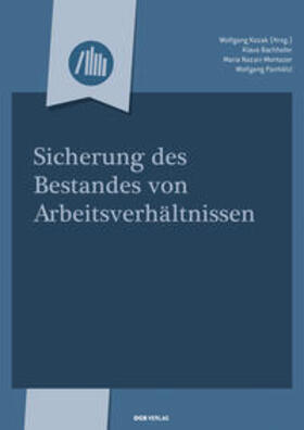 Bachhofer / Kozak / Nazari-Montazer |  Sicherung des Bestandes von Arbeitsverhältnissen | Buch |  Sack Fachmedien