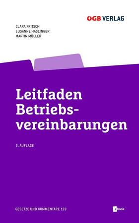 Haslinger / Fritsch / Müller | Leitfaden Betriebsvereinbarungen | Medienkombination | 978-3-99046-423-6 | sack.de