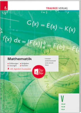 Tinhof / Gerstendorf / Girlinger | Mathematik V HLW/HLM/HLK inkl. digitalem Zusatzpaket - Erklärungen, Aufgaben, Lösungen, Formeln | Buch | 978-3-99062-039-7 | sack.de