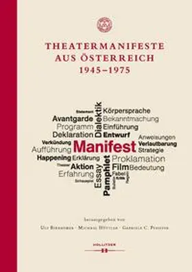 Birbaumer / Hüttler / Pfeiffer |  Theatermanifeste aus Österreich 1945–1975 | Buch |  Sack Fachmedien