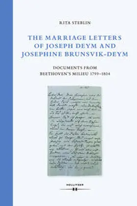 Steblin |  The Marriage Letters of Joseph Deym and Josephine Brunsvik-Deym | Buch |  Sack Fachmedien