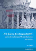 proLIBRIS VerlagsgesmbH |  Anti-Doping-Bundesgesetz 2021 samt internationalen Übereinkommen | Buch |  Sack Fachmedien
