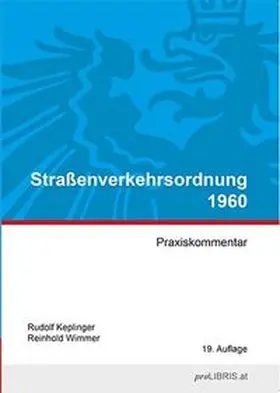 Keplinger / Wimmer |  Straßenverkehrsordnung 1960 | Buch |  Sack Fachmedien