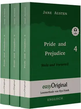 EasyOriginal Verlag / Austen |  Pride and Prejudice / Stolz und Vorurteil - Teile 4-6 Softcover (Buch + 3 MP3 Audio-CD) - Lesemethode von Ilya Frank - Zweisprachige Ausgabe Englisch-Deutsch | Buch |  Sack Fachmedien