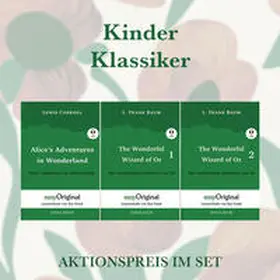 EasyOriginal Verlag / Carroll / Baum |  Kinder Klassiker Kollektion (Bücher + 3 MP3 Audio-CDs) - Lesemethode von Ilya Frank - Zweisprachige Ausgabe Englisch-Deutsch | Buch |  Sack Fachmedien