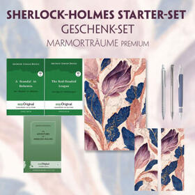EasyOriginal Verlag / Doyle |  The Adventures of Sherlock Holmes Starter-Paket Geschenkset (mit Audio-Online) + Marmorträume Schreibset Premium | Buch |  Sack Fachmedien