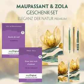 EasyOriginal Verlag / Maupassant / Zola |  Guy de Maupassant & Émile Zola Geschenkset - 2 Bücher (mit Audio-Online) + Marmorträume Schreibset Basics | Buch |  Sack Fachmedien
